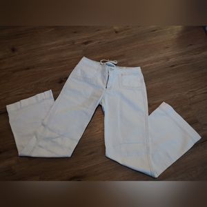 Flare White Pants